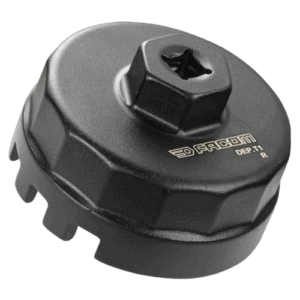 Facom oil filter cap wrench for 4-cylinder Toyota engines, DEP.T1 model, black and silver, designed for easy oil filter removal.