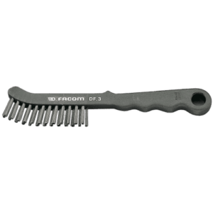Facom wire brush DF.3 with black handle and metal bristles, ideal for cleaning and surface preparation.