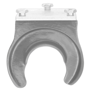 Close-up of a Facom lower fork component, measuring 105-182 mm DLS.500-08HP, used in industrial or mechanical applications.