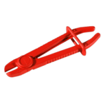 Red Facom hose clamp DM.33 for securing hoses and pipes in automotive and industrial applications.