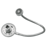 Facom DM angular tightening gauge with flexible arm and dial indicator for precise torque measurement.
