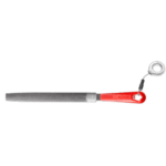 Facom half-soft half-round flat file with grip, ideal for precision metalworking and finishing tasks.