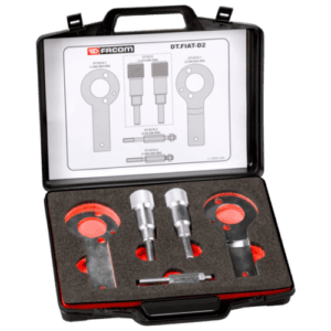 Facom FIAT timing kit for diesel engines, includes tools for precise engine timing adjustment.