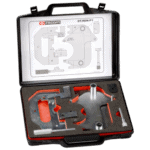 Facom Renault timing kit for petrol engines DT.REN-P1 in a black case with foam insert and tools.