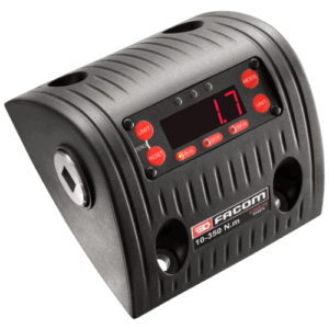 Facom E.2000 torque controller with digital display showing 1.7 Nm, designed for precise torque management in industrial applications.