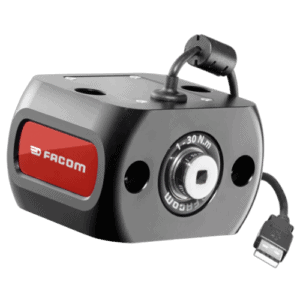 Facom torque calibration sensor E.6000-C30 with adjustable dial and USB connection for precise torque measurement.