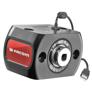 Facom torque calibration sensor E.6000-C400 with adjustable torque setting and USB connection for precision calibration tasks.