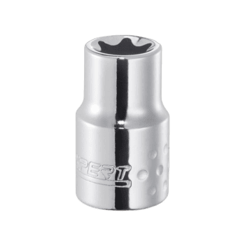 Facom 3/8" Torx Socket E14 E030930 for automotive and mechanical use, chrome finish, compact design.