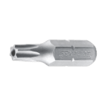 Close-up of a Facom 1/4'' bit Tamp Proof Torx40 screwdriver bit in silver finish.