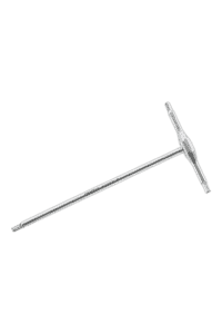 Facom metal T-handle hex key with a long, straight shaft and T-shaped handle for precision tightening and loosening of hex fasteners.