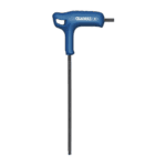 Facom Expert P Shaped Hex Key with blue handle and long metal shaft for precision tightening and loosening of hex screws.