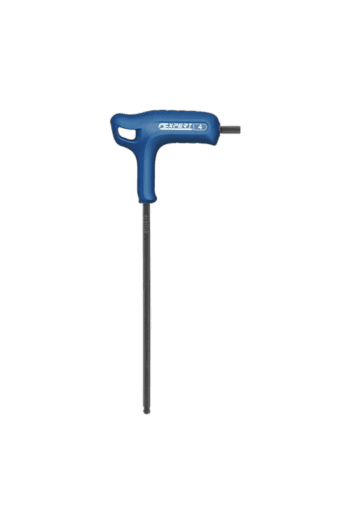 Facom Expert P Shaped Hex Key with blue handle and long metal shaft for precision tightening and loosening of hex screws.