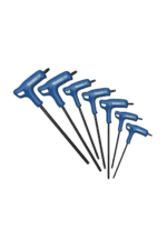 Set of blue pneumatic screwdrivers used for precision work in racing vehicle assembly and maintenance.