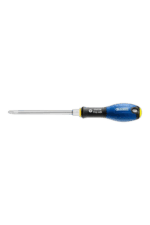 Facom screwdriver with a blue handle and a long metal shaft, suitable for precision work and mechanical repairs.