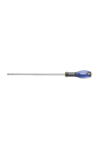 Facom Phillips screwdriver with a blue handle and a long metal shaft, ideal for precision screwdriving tasks.