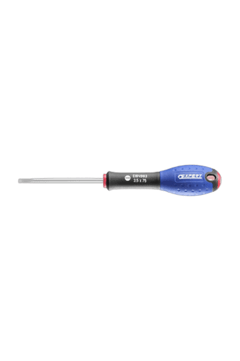 Facom screwdriver parallel with black and red handle and metal shaft, suitable for precision work.
