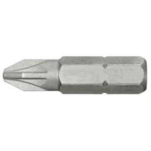 Close-up of a Pozidriv screwdriver bit from the Grand Prix Racewear collection, designed for precision and durability.
