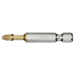 Grand Prix Racewear high-performance titanium bits series 6 for Pozidriv screws ED.632T with gold and silver finish.