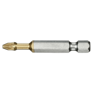 Grand Prix Racewear high-performance titanium bits series 6 for Pozidriv screws ED.632T with gold and silver finish.