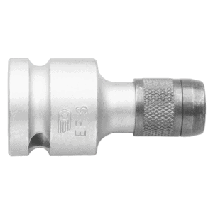 Facom 1/2 drive lock-ring bit holder EF.S for secure socket attachment, durable construction, and professional use.
