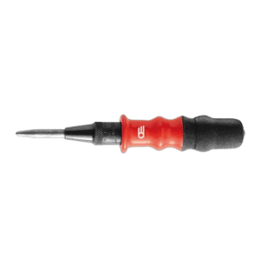 Facom Centre Punch 257.Gpb with red handle and metal tip, ideal for precision marking and punching tasks.