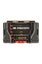 Facom tool storage case with various tools inside, designed for professional mechanics and technicians.