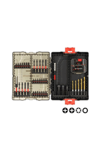GPR Direct professional drill bit set with various sizes for precision work, stored in a durable black and beige case.