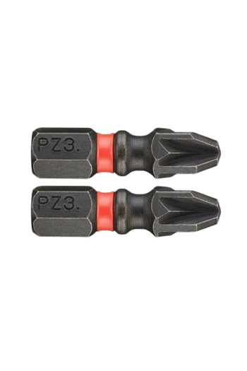 Two Facom Max Impact Hex screwdriver bits with black and red design, suitable for heavy-duty use.