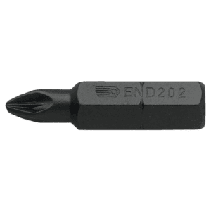 Impact bit for Pozidriv screws from Grand Prix Racewear, black and compact design.