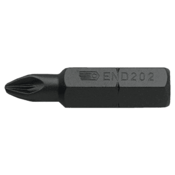 Impact bit for Pozidriv screws from Grand Prix Racewear, black and compact design.