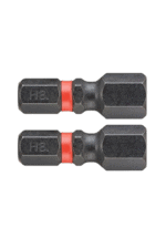 Two black H8 wheel nut sockets with red rings, used for racing car wheel changes, on a white background.
