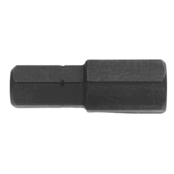 Impact bits series 3 for metric hex countersunk screws, black metal tool for precision fastening.
