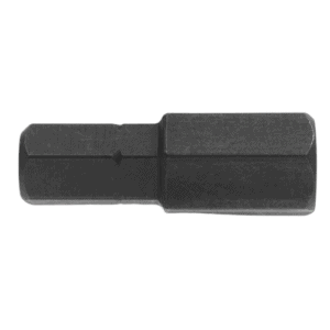 Impact bits series 3 for metric hex countersunk screws, black metal tool for precision fastening.