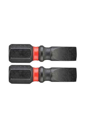Facom Max Impact Ph screwdriver bits set with two black and red bits for professional use.