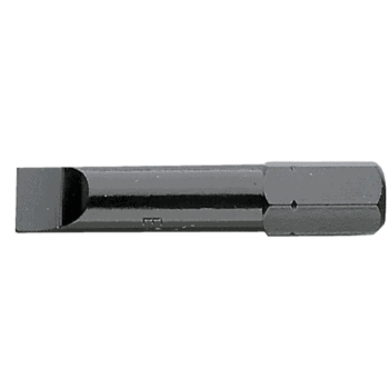 Impact bits series 3 for slotted head screws ENS.314 from Facom, black metal tool for screwdriving.