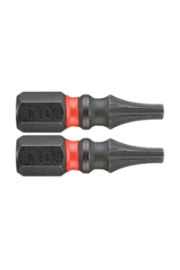 Facom Max Impact T screwdriver bits designed for high torque applications, featuring durable black and red handles for professional use.