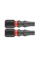 Pair of T20 Torx screwdriver bits with black and red handles for precision work.