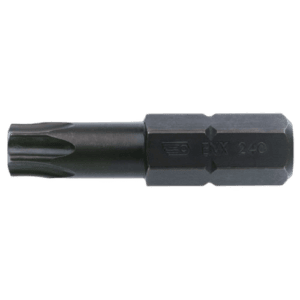 Facom ENX.2 impact bit for Torx screws, black precision tool for automotive and industrial use.