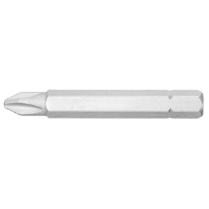 Close-up of a Phillips screwdriver bit for precision screwdriving tasks.