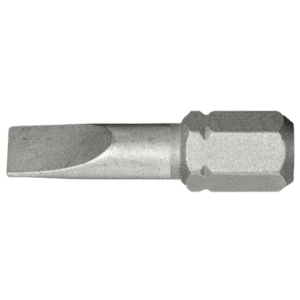 Close-up of a standard slotted head screwdriver bit from Facom ES.1 series for precise screw driving tasks.