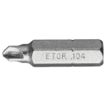 Close-up of a Facom ETOR standard bit for Torq Set head screws, model ETOR.104, used in professional toolsets.