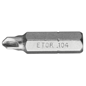 Close-up of a Facom ETOR standard bit for Torq Set head screws, model ETOR.104, used in professional toolsets.