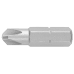 Close-up of a Facom ETOR standard bits series 1 for Torq Set head screws, metallic and precision-engineered.