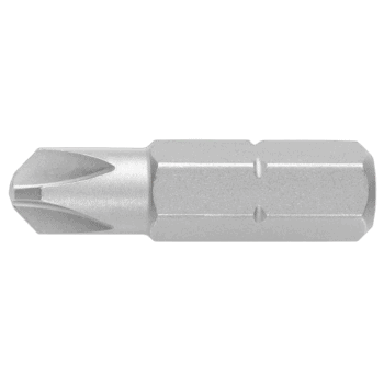 Close-up of a Facom ETOR standard bits series 1 for Torq Set head screws, metallic and precision-engineered.