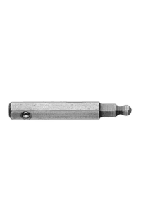 Close-up of a precision metal tool with a knurled grip and a small rounded tip, used in mechanical or engineering applications.