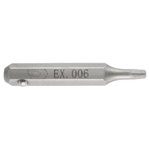 Grand Prix Racewear screw bit for Torx screws, model EX.006, made of durable metal for precision fastening.