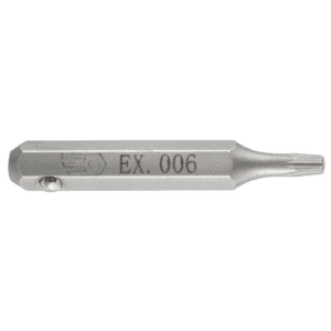 Facom EX.0 screw bit for Torx screws, model EX.006, made of durable metal for precision work.