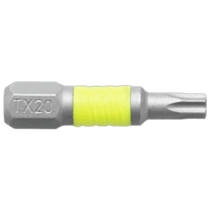 Facom TX20 Torx screwdriver bit for precision screw driving, part of the standard bits series 1 for Torx screws.