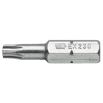 Close-up of a Facom EX.2 Torx bit from the standard bits series 2, showing detailed metal craftsmanship.