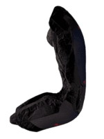 Grand Prix Racewear racing helmet cover in black with red accents, designed for motorsport safety and style.